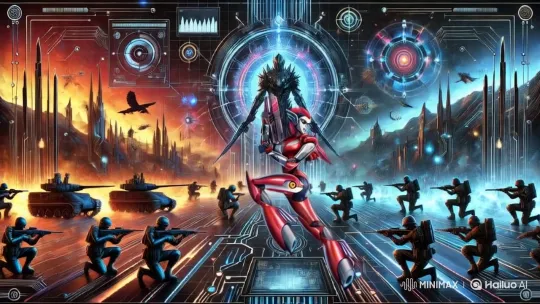 High-Tech Battlefield: Contrasting Clashing Forces – AI Generated Video | Hailuo AI