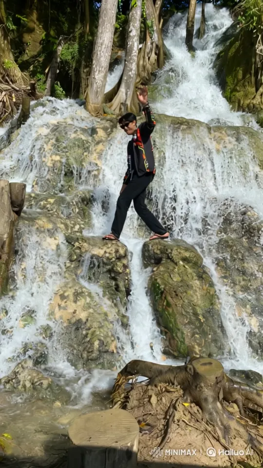 Journey from Waterfall to Earth's Overview in Epic Cinematic Zoom – AI Generated Video | Hailuo AI