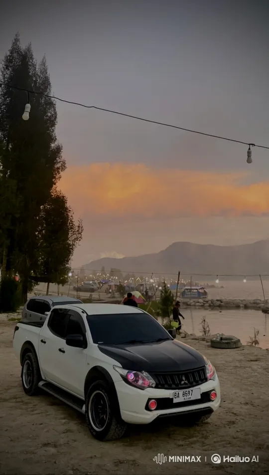 Twilight Serenity: Parked Truck Amidst Nature's Glow – AI Generated Video | Hailuo AI