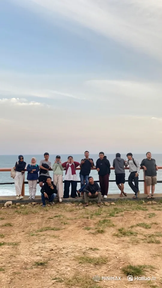 Friends Pose on Cliff to Epic Panoramic Earth Zoom-Out – AI Generated Video | Hailuo AI