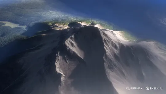 Epic Earth Panorama: From Mountain Peak to Cosmic View – AI Generated Video | Hailuo AI