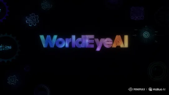 WorldEyeAI Logo Reveal with Subscribe Animation – AI Generated Video | Hailuo AI