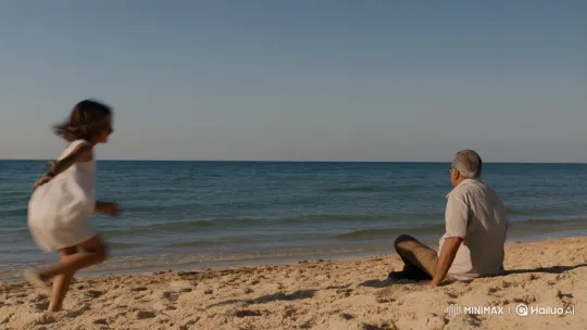 Young Girl Seeks Uncle on Beach for Runaway Shafin – AI Generated Video | Hailuo AI