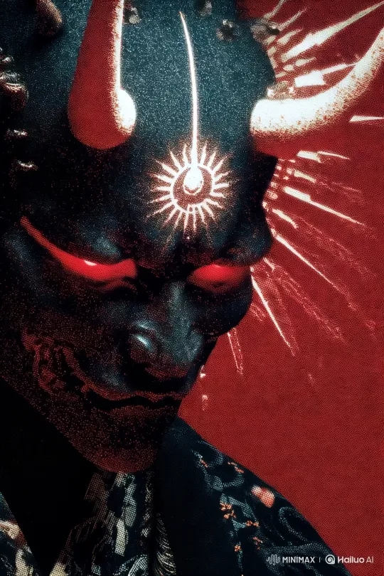 Demonic Figure's Menacing Presence and Evil Smile – AI Generated Video | Hailuo AI
