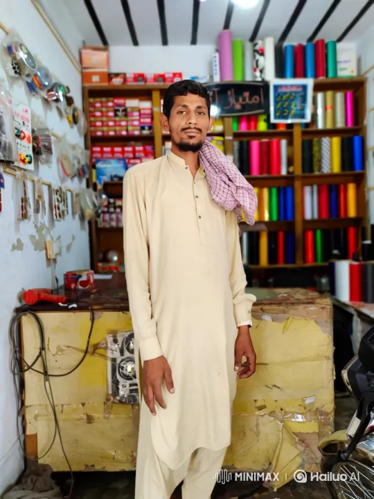 Man in Traditional Attire Enters G-Wagon at His Shop – AI Generated Video | Hailuo AI