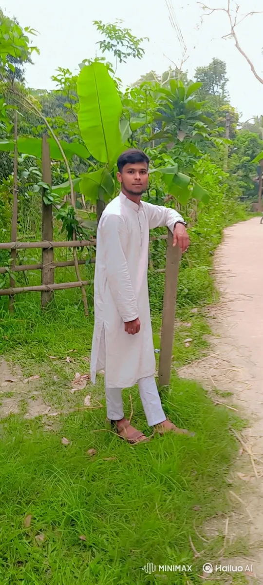 Young Man in Rural Setting with Gentle Smile – AI Generated Video | Hailuo AI