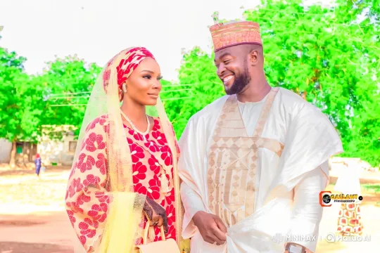 Couple in Ornate Attire Amidst Serene Natural Setting – AI Generated Video | Hailuo AI
