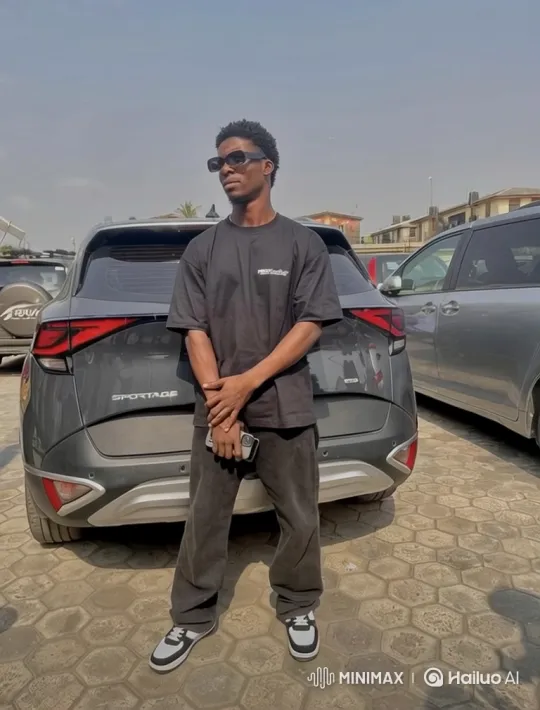 Stylish Man Enters Modern Luxury Building in Cybertruck's Golden Hour – AI Generated Video | Hailuo AI