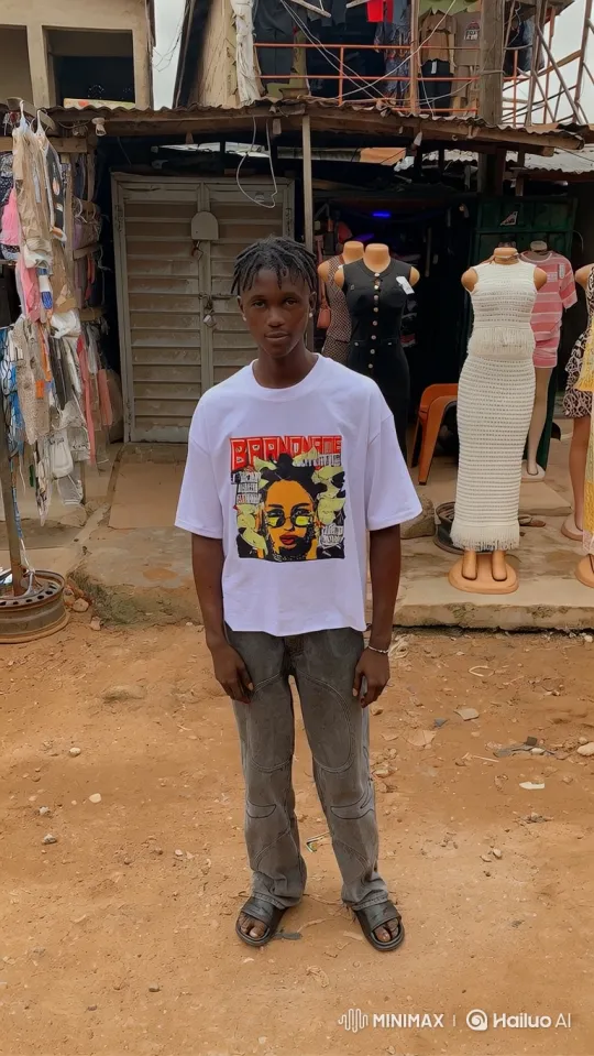 Young Man Boards Futuristic Truck at Outdoor Market – AI Generated Video | Hailuo AI