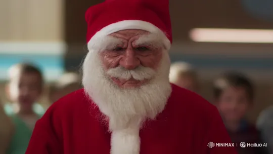 Anna Kendrick Reveals Herself as Santa Claus – AI Generated Video | Hailuo AI
