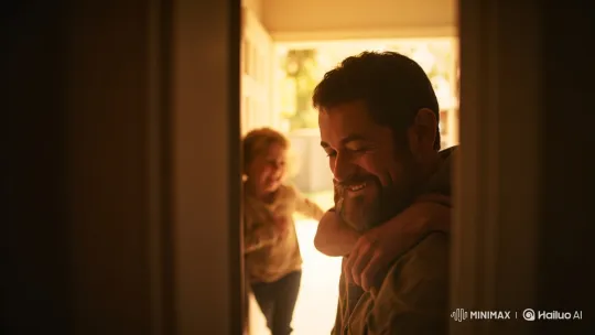 Parent and Child's Heartwarming Reunion – AI Generated Video | Hailuo AI