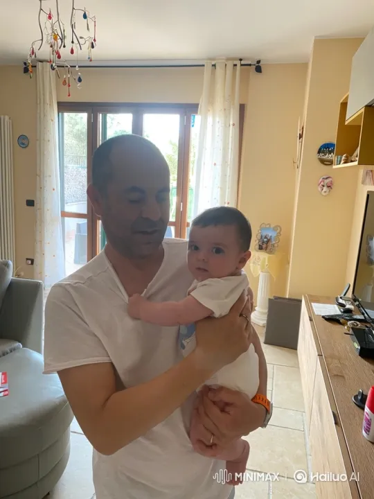 Man Watches Baby Grow Through Magical Aging Transformation – AI Generated Video | Hailuo AI