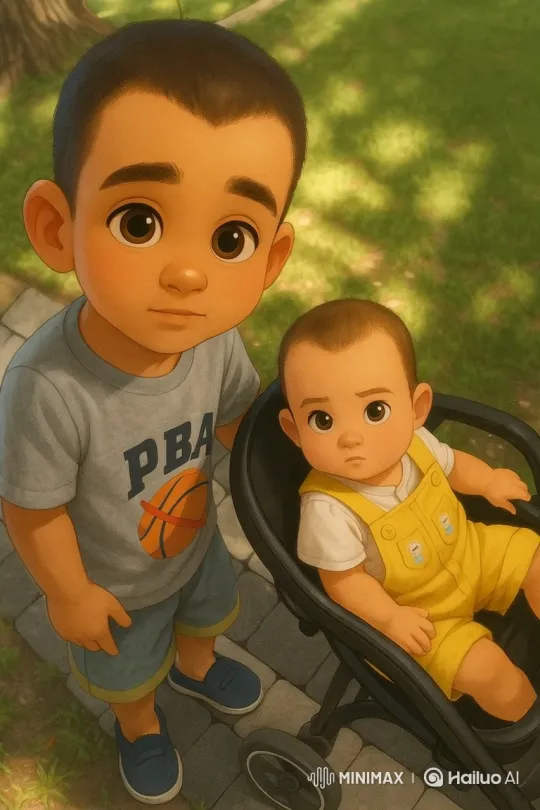 Heartwarming Moment: Brothers Share a Quiet Bond – AI Generated Video | Hailuo AI