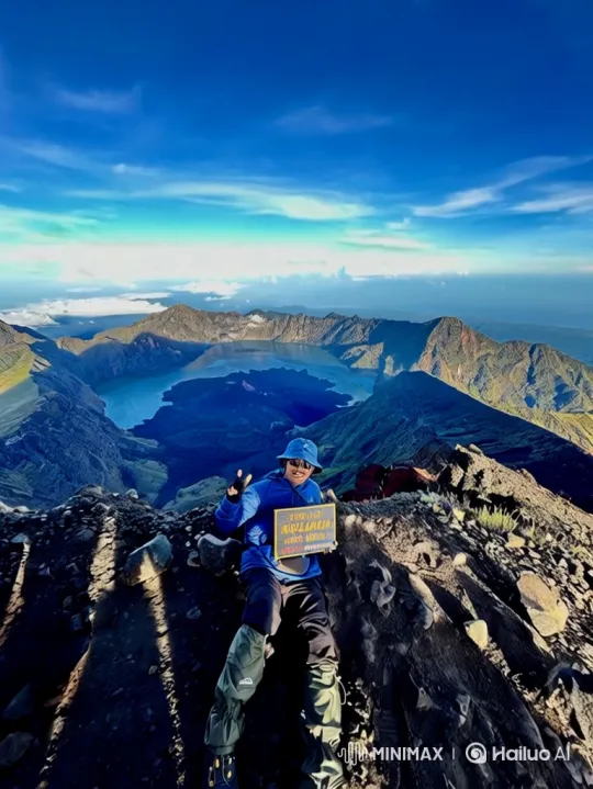 Man on Mountain to Earth in Space: A Cinematic Journey – AI Generated Video | Hailuo AI