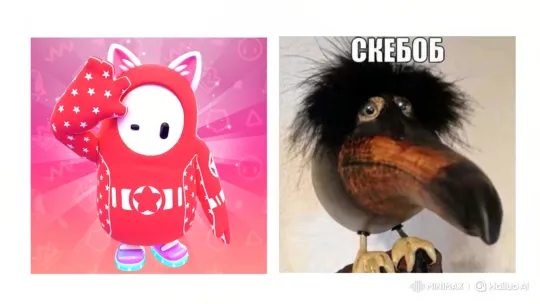 Cosmic Clash: Bean and Bird Characters Battle in Space – AI Generated Video | Hailuo AI