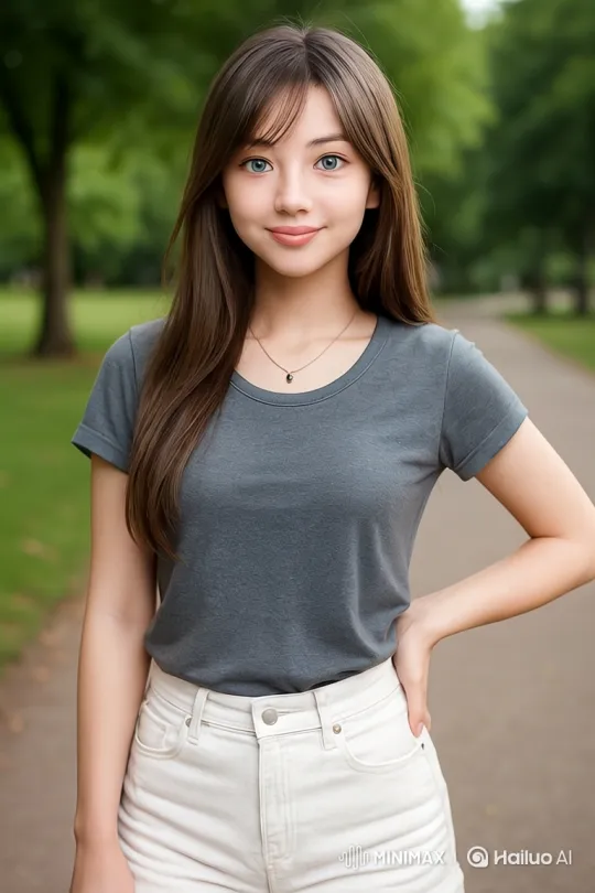 Young Woman Dancing Joyfully in Park – AI Generated Video | Hailuo AI