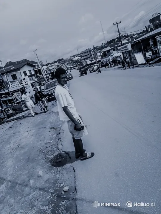 Young Man Observes GLE Car on Bustling Street – AI Generated Video | Hailuo AI
