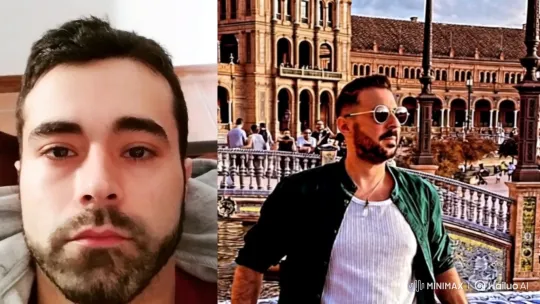 Fusion of Two Worlds: A Man Meets Himself in a Dreamy Encounter – AI Generated Video | Hailuo AI
