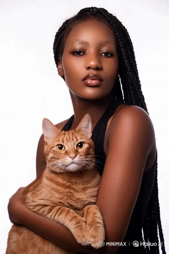 Stormy Portrait: Moody Blue, Soft-Lit, Wet Hair, Cat-Eye Lashes – AI Generated Video | Hailuo AI