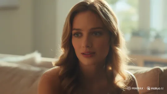Woman Recalls Romantic Kiss with Loving Daydream – AI Generated Video | Hailuo AI