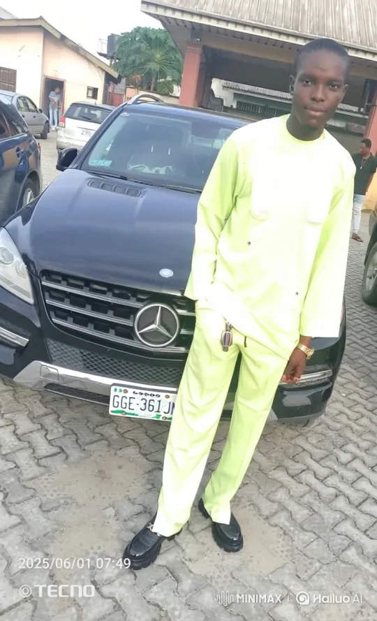 Young Man in Lime-Green Outfit Enters SUV and Drives Away – AI Generated Video | Hailuo AI