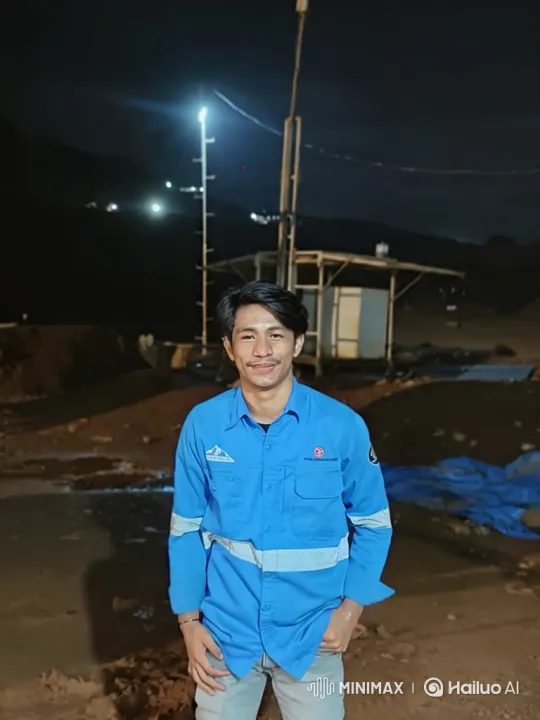 Nighttime Aerial Journey Over a Massive Mine – AI Generated Video | Hailuo AI
