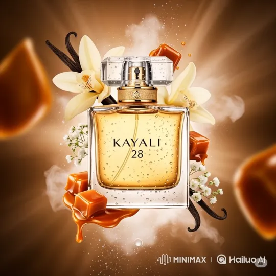 Luxurious KAYALI 28 Perfume Bottle Display – AI Generated Video | Hailuo AI