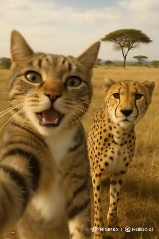 Marabou, Cheetah, Crocodile, and Ostrich: A Wildlife Overview – AI Generated Video | Hailuo AI