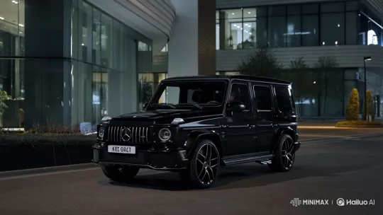 Upscale Evening Drive: G-Wagon AMG G63 – AI Generated Video | Hailuo AI