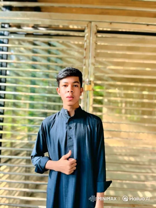 Young Man Smiles Gently in Sunlit Portrait – AI Generated Video | Hailuo AI