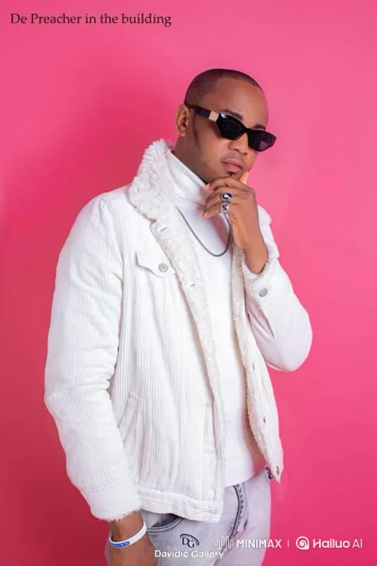 Man in White Jacket Performs with Passion on Stage – AI Generated Video | Hailuo AI