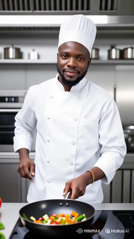The content appears to be a question asking for a concise English title for something related to a "Chef." Without more context, it's unclear whether the title should summarize an article, a recipe, a biography, or something else. Could you please provide – AI Generated Video | Hailuo AI