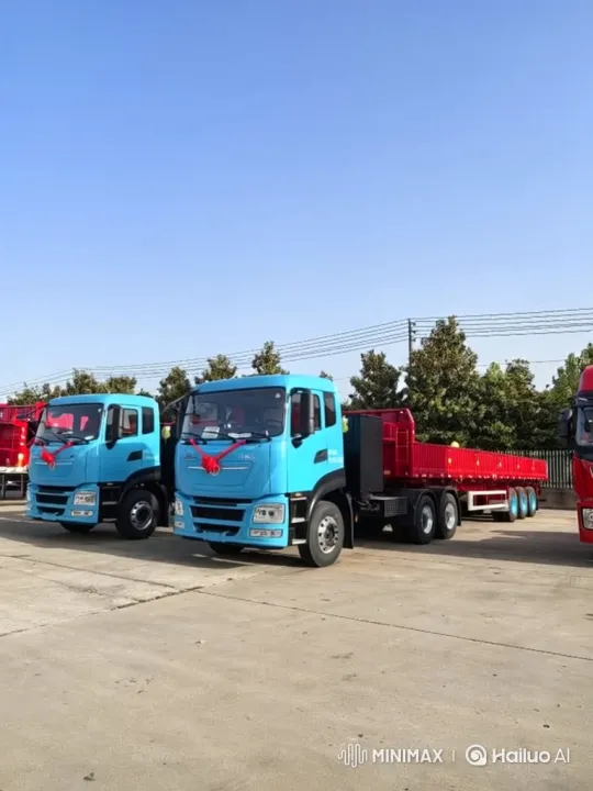 New Trucks Unveiling in Sunny Day Setting – AI Generated Video | Hailuo AI