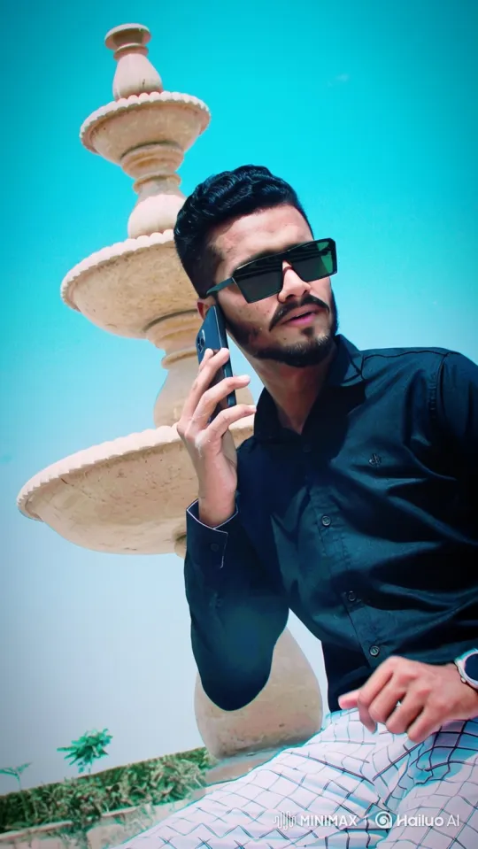 Stylish Man Ends Call, Enters Modern Car, Drives Away – AI Generated Video | Hailuo AI