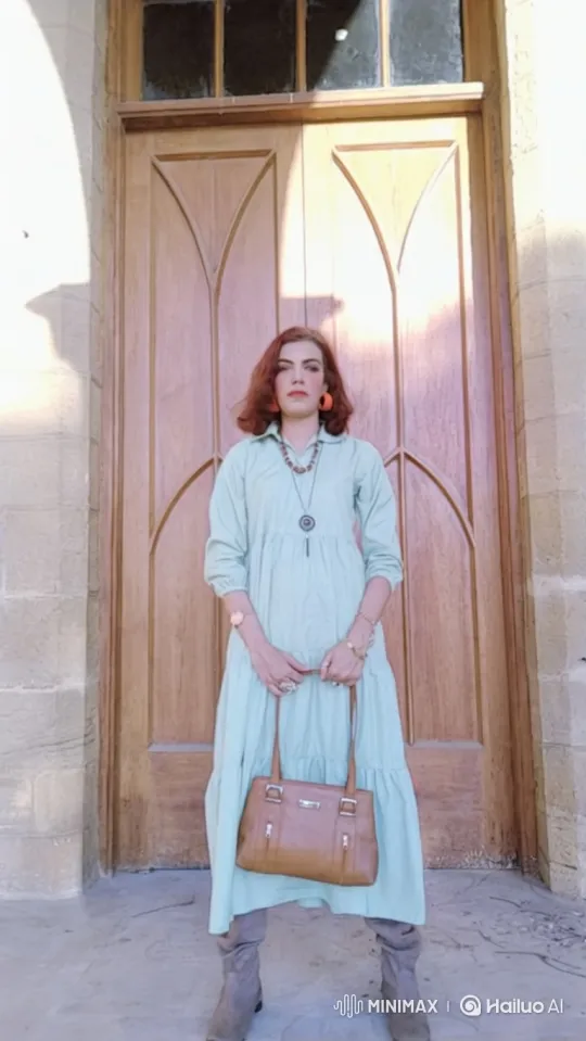 Woman Enters Vintage Car in Stone Archway Setting – AI Generated Video | Hailuo AI