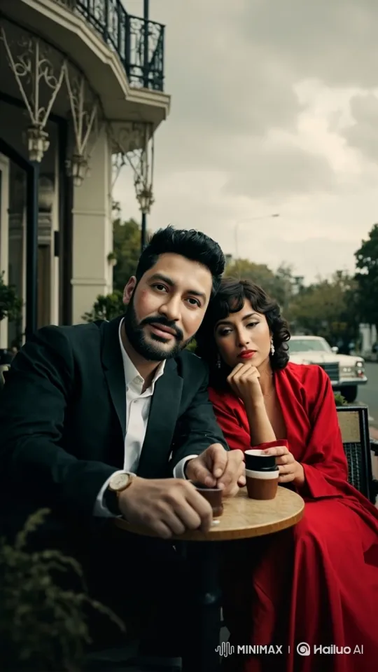 Vintage Café Scene: Neha's Laughter and Arav's Mysterious Smile – AI Generated Video | Hailuo AI