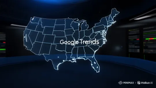 Dynamic Visualization of Google Trends Across the USA – AI Generated Video | Hailuo AI