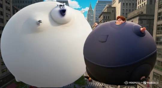 Giant Polar Bear and Boy Embrace in the Sky – AI Generated Video | Hailuo AI