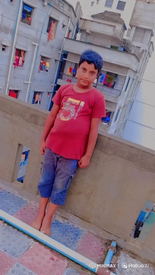 Young Man in Red T-Shirt Boards Luxury Jeep on Rooftop – AI Generated Video | Hailuo AI