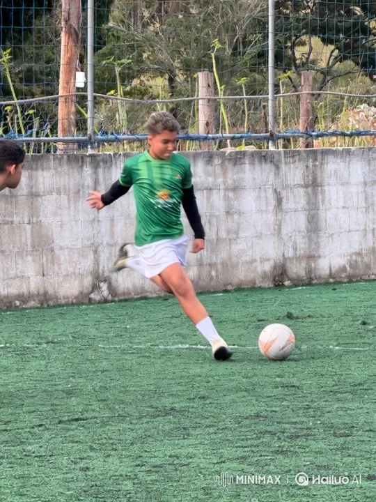 Young Boy Scores Impressive Soccer Goal – AI Generated Video | Hailuo AI