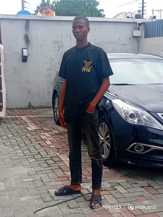 African Man Drives Away in Black Sedan – AI Generated Video | Hailuo AI