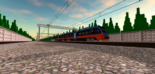 Smooth Train Journey with Dynamic Camera Movement – AI Generated Video | Hailuo AI
