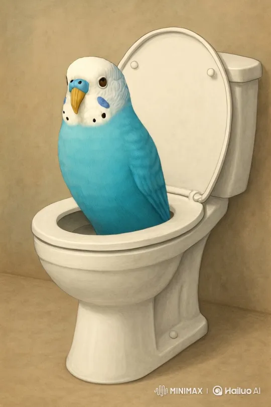 Parakeet Defends Toilet, Battles Cats and UFOs in Cosmic Adventure – AI Generated Video | Hailuo AI