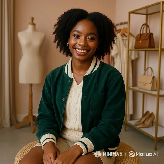Young Stylish Woman Discusses Fashion with Enthusiasm – AI Generated Video | Hailuo AI
