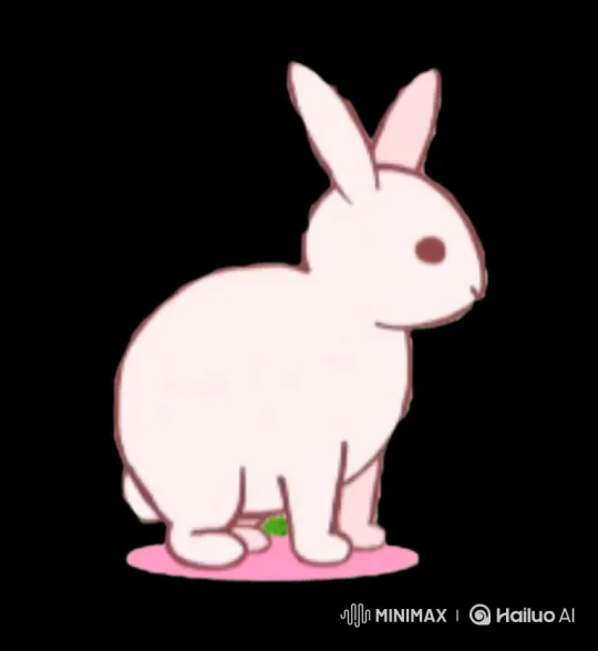 Animated Rabbit Mimics Speech in Silent Video – AI Generated Video | Hailuo AI