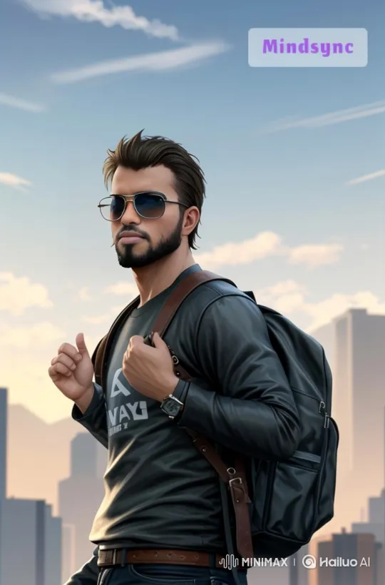 Confident Man in Cityscape: A Slow-Paced Introduction – AI Generated Video | Hailuo AI