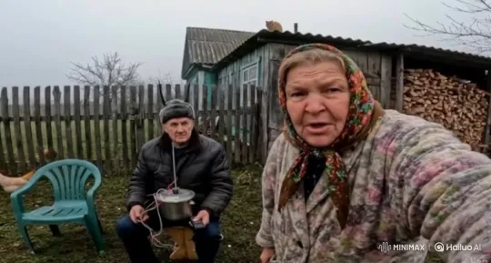 Elderly Woman Charges Through Fence in Dramatic Scene – AI Generated Video | Hailuo AI