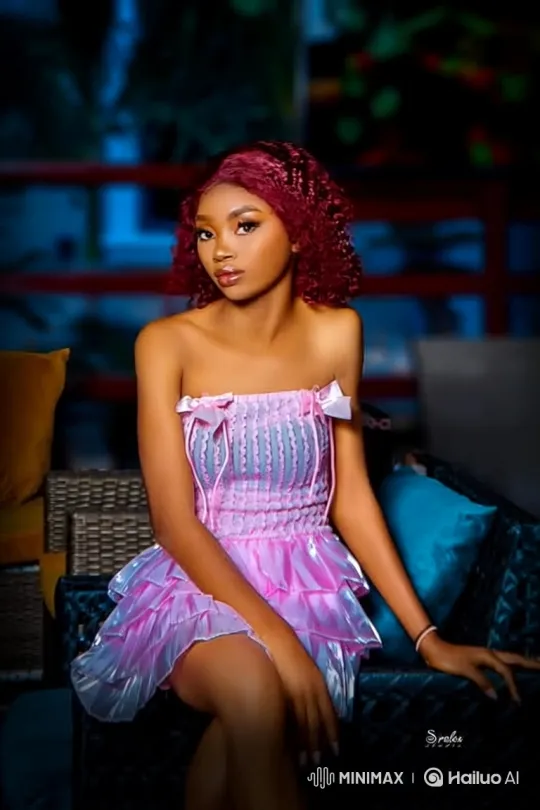 Young Woman Enters Sedan in Pink and Purple Dress – AI Generated Video | Hailuo AI