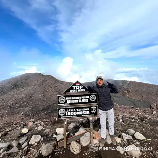 Ascend to Cosmic Vista: From Mount Slamet to Earth's Orbit – AI Generated Video | Hailuo AI