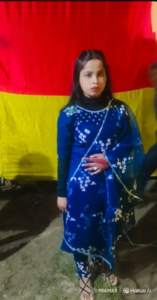 Young Girl Blows Kiss in Elegant Outfit – AI Generated Video | Hailuo AI